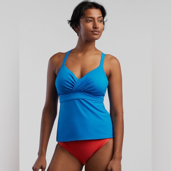 TITLE NINE ORANGE - RED METIS UNDERWIRE
TANKINI TOP SIZE 34D SUMMER BEACH RESORT - Picture 3 of 13